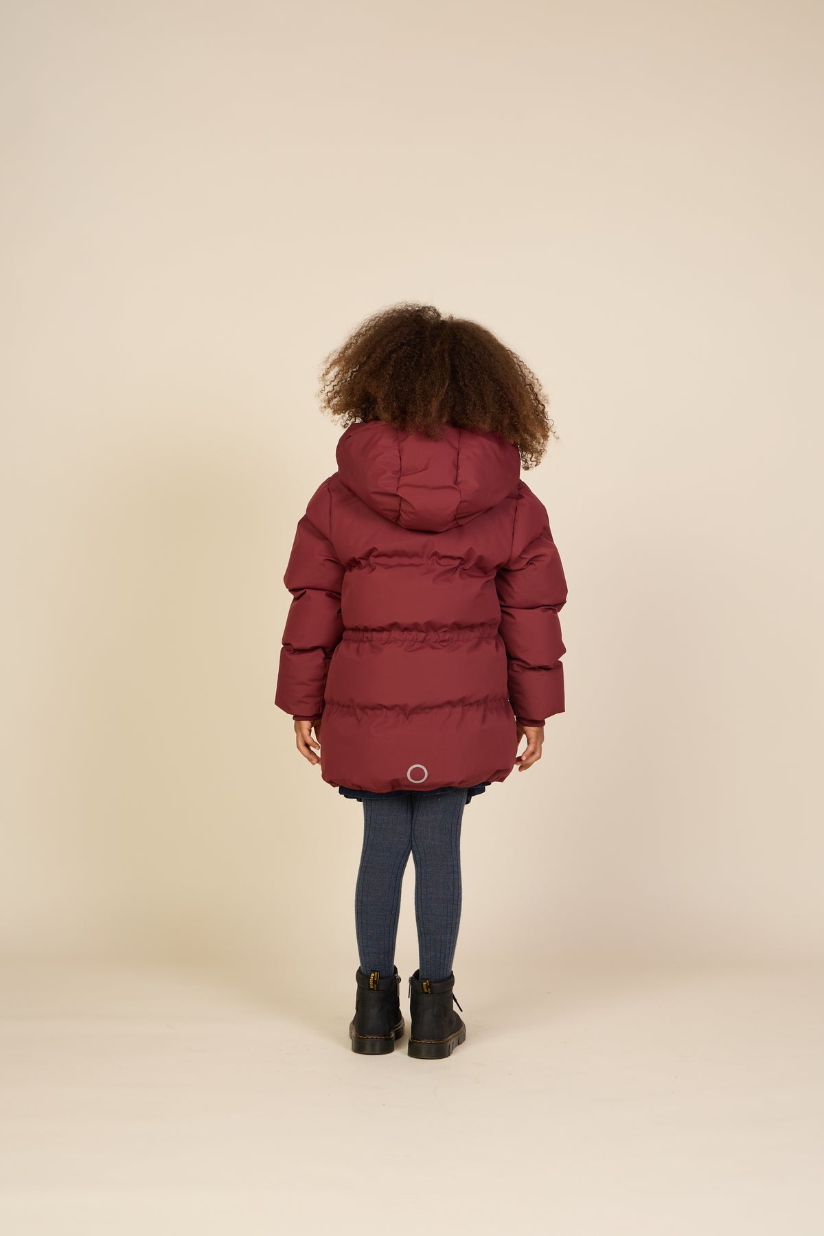 Winter Puffer Jacket with Drawstring - Tween - Bordeaux | 101416 Elenor