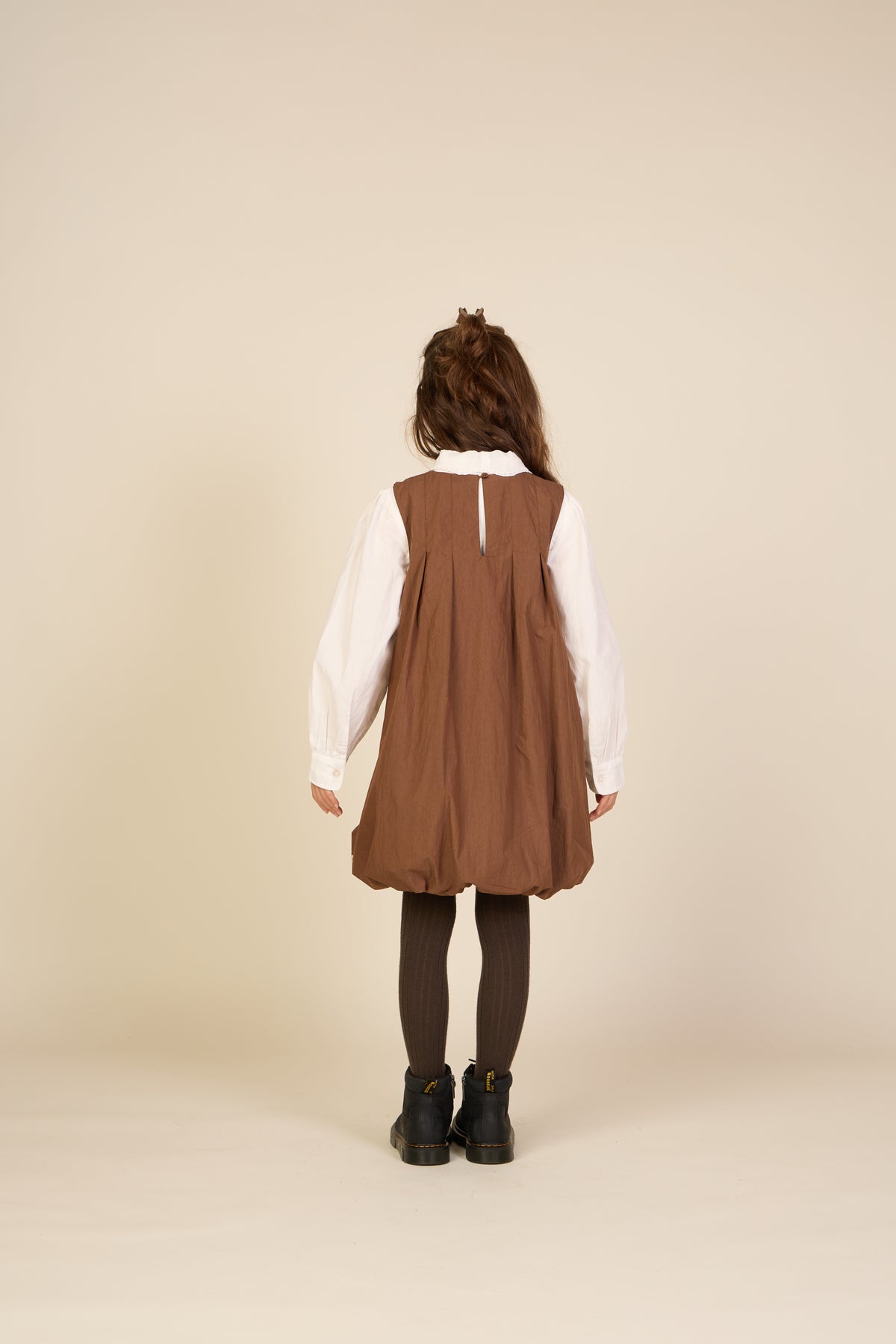 Bubble Hem Dress - Tween - Brown | 101514 Celeste
