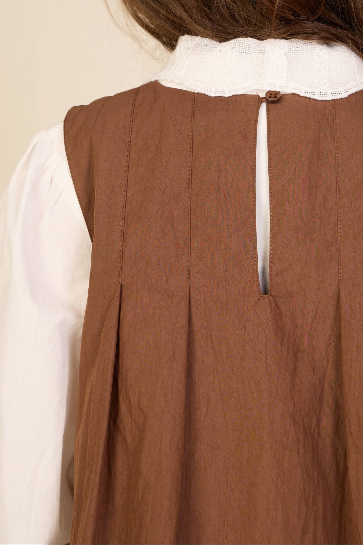 Bubble Hem Dress - Kids - Brown | 101513 Celeste