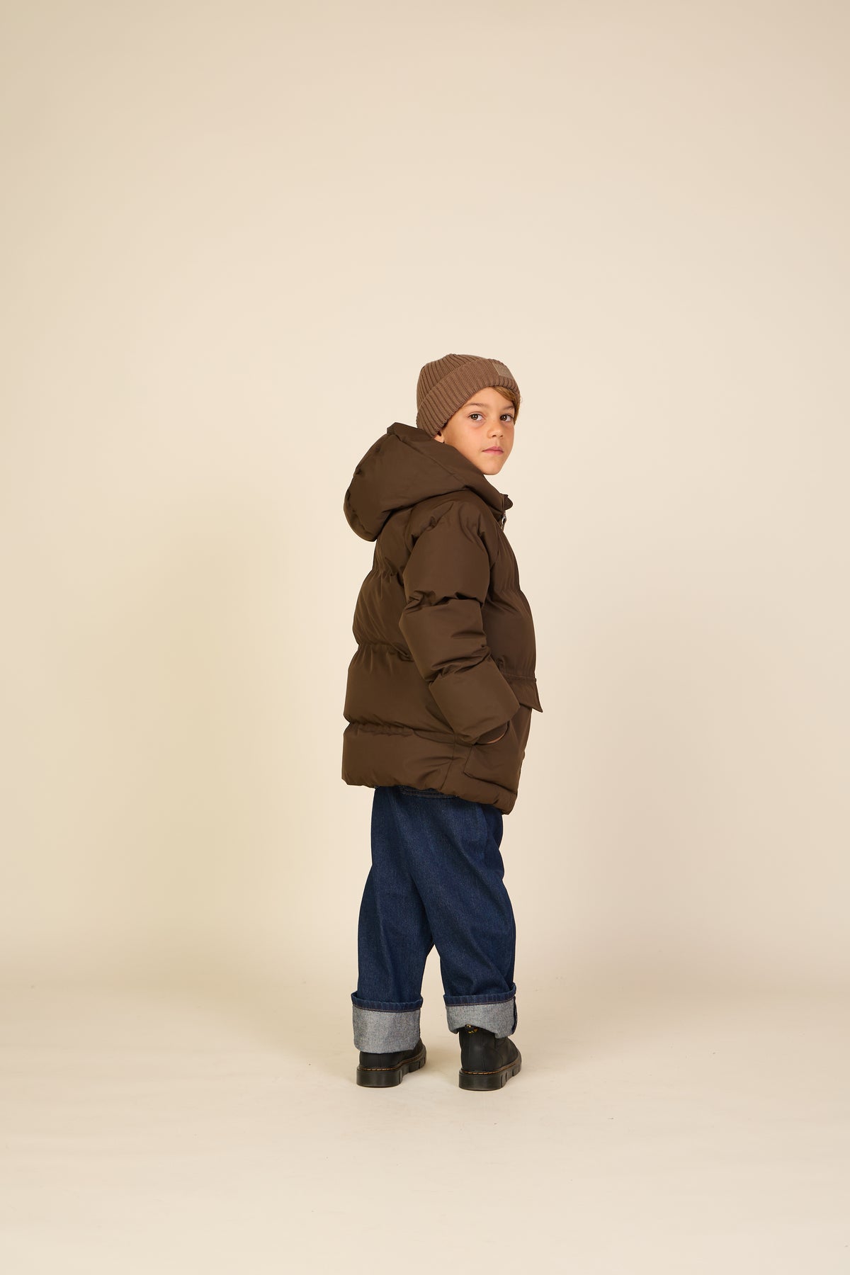 Winter Puffer Jacket - Tween - Dark Brown | 101418 Blake