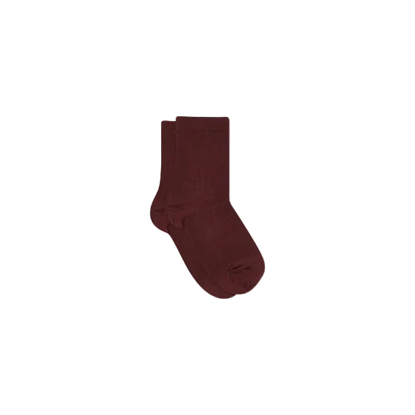 MP Wool Rib Socks - Tween - Bordeaux | 101723 MP 718