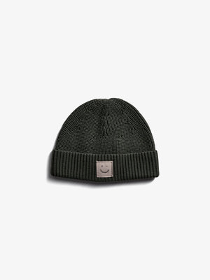 Ribbed Knit Beanie - Tween - Dark Green