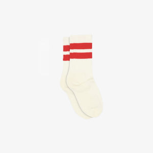 MP Retro Stripe Tennis Socks - Kids - Cherry Red | 101349 MP Andy Socks