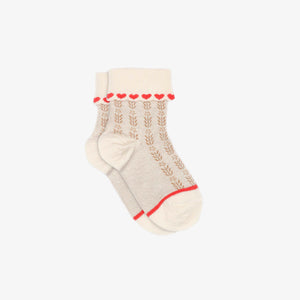 MP Heart Socks - Tween - Cherry Red | 101378 MP Klara Short Socks