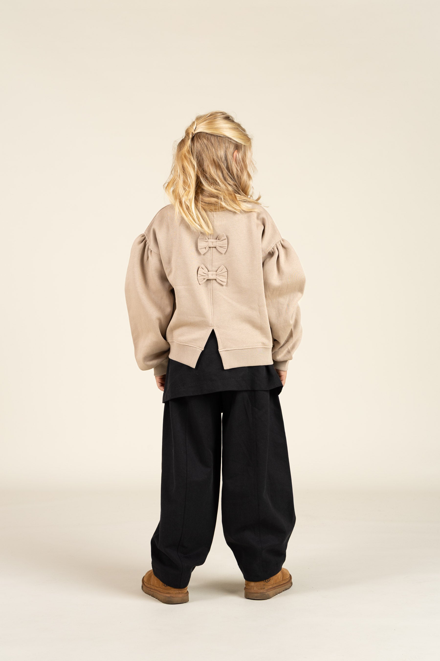 Barrel-leg Tencel Trousers - Tween - Black | 100133 Asta