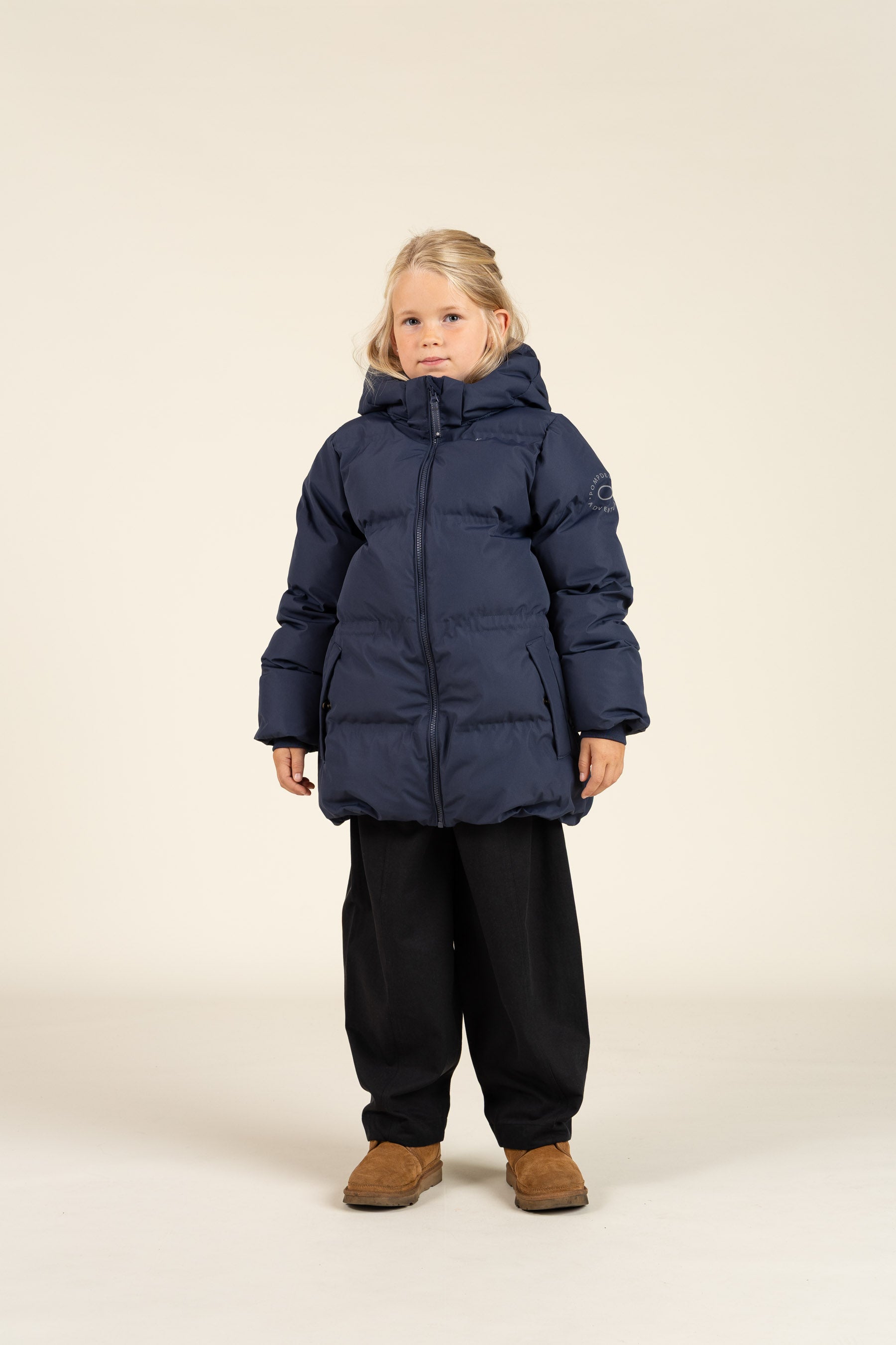 Winter Jacket with Drawstring - Tween - Navy | 100539 Elenor