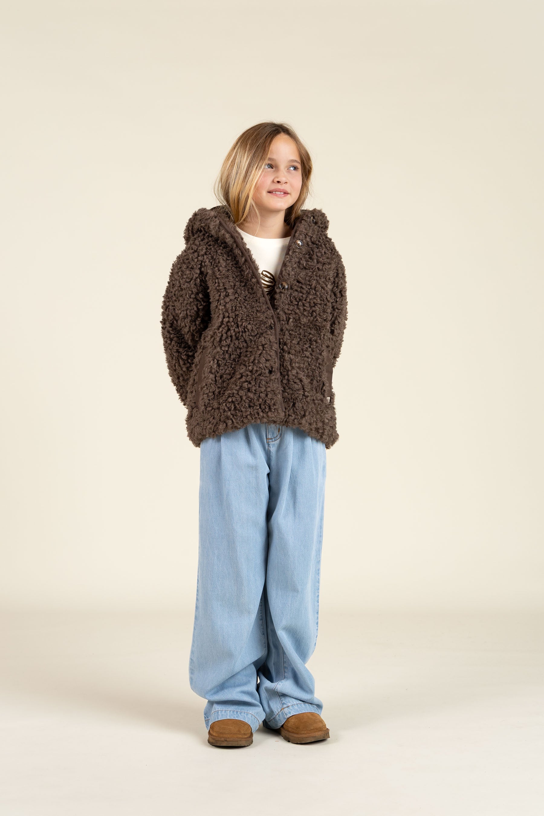 Wide-leg Soft Denim Trousers - Tween - Blue Denim | 100103 Lea