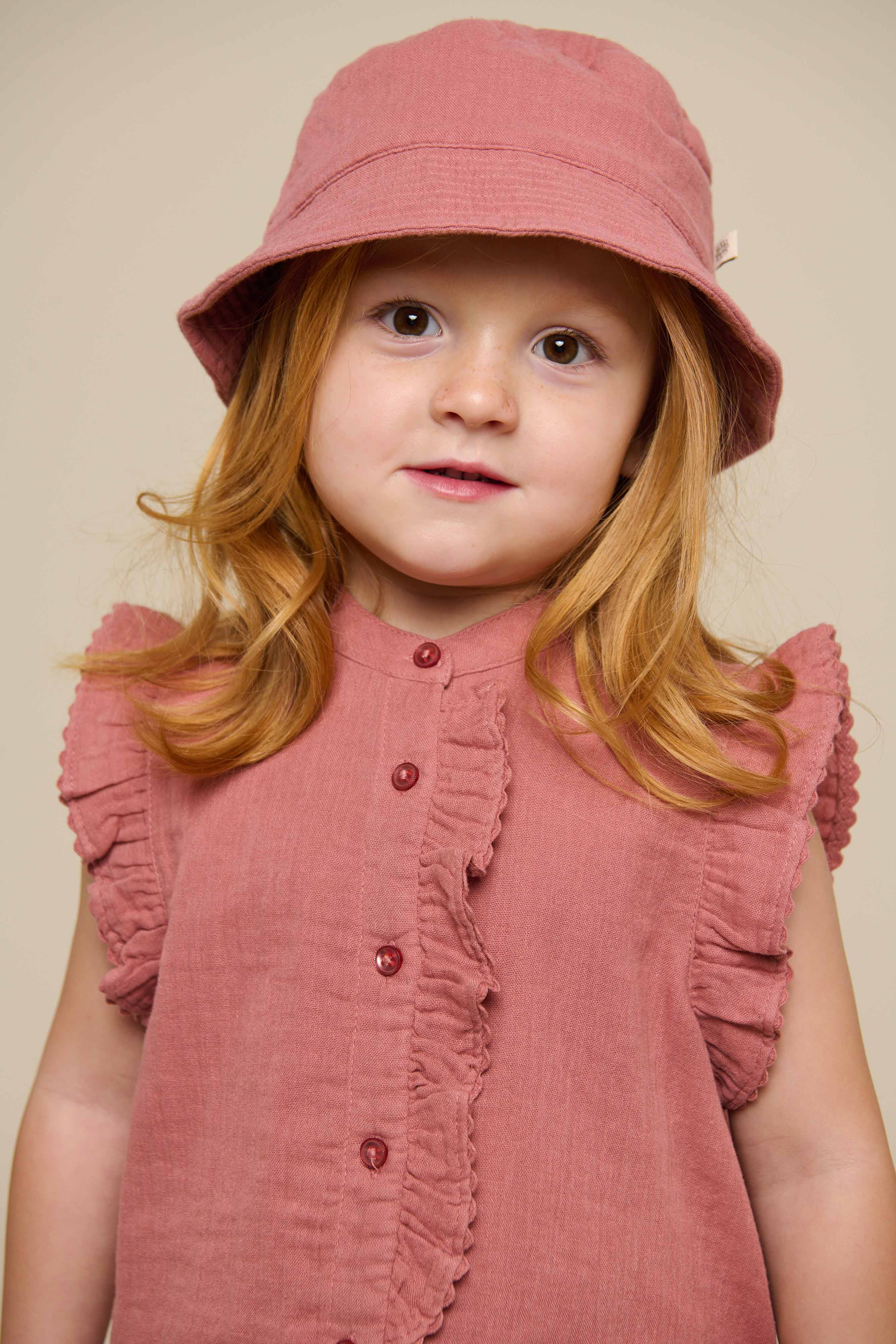 Gauze Sleeveless Top - Kids - Old Rose | 100932 Jasmine