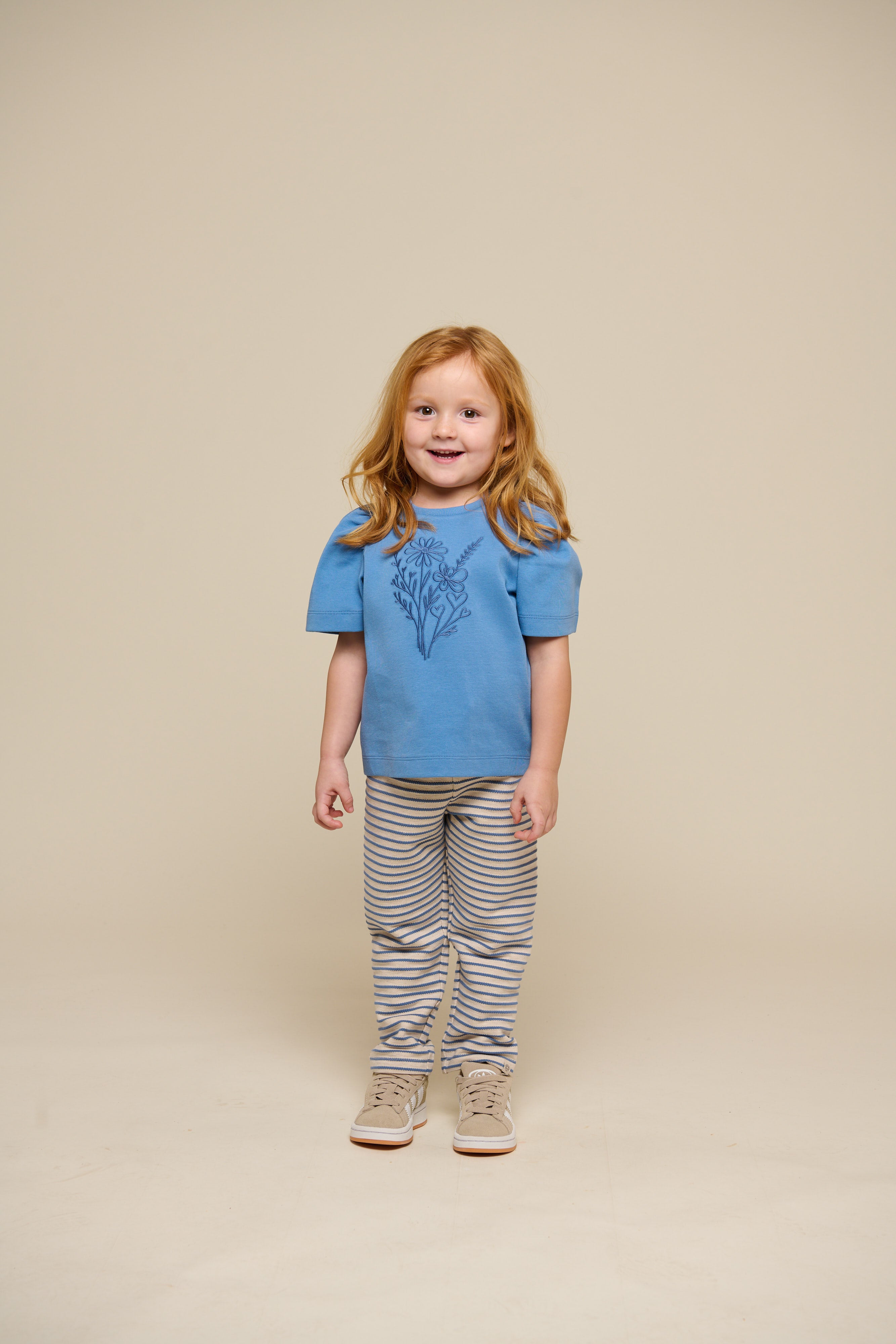 Striped Jersey Trousers - Kids - Blue | 101001 Emmie
