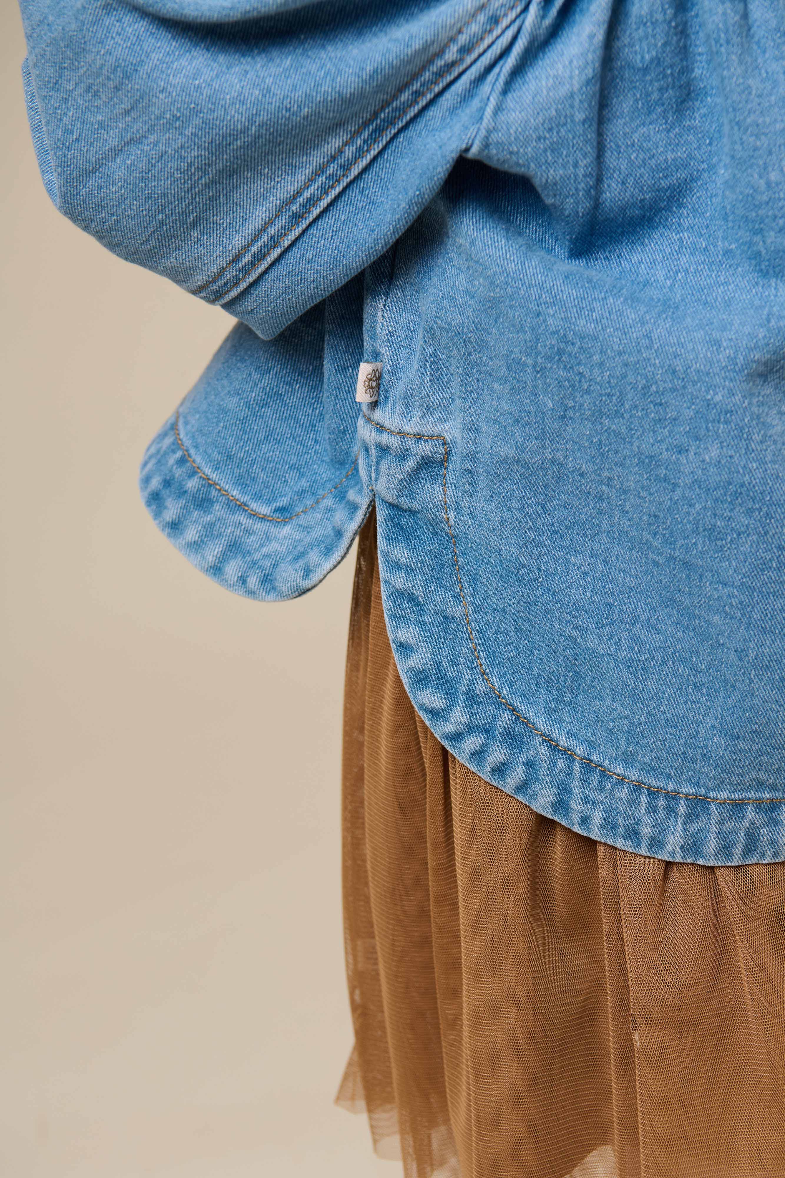 Denim Jacket - Kids - Light Blue Denim | 101014 Vera