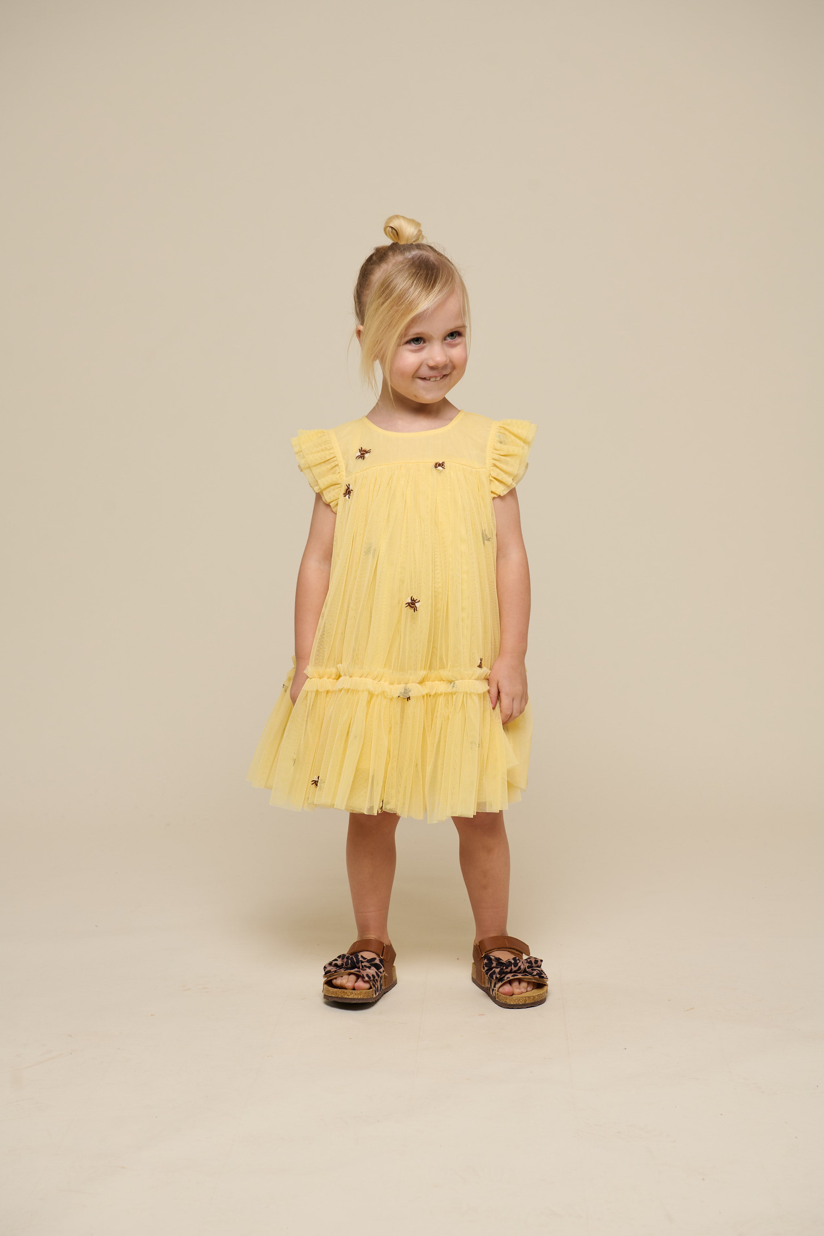 Honeybee Tulle Dress - Kids - Sunlight | 100966 Daisy